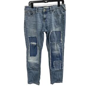Free People Distressed Patchwork Jeans Size 29
